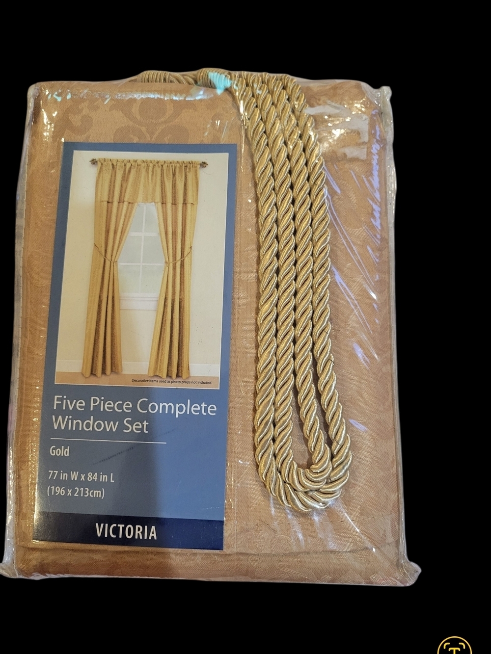 Gold Five-Piece Complete Window Set